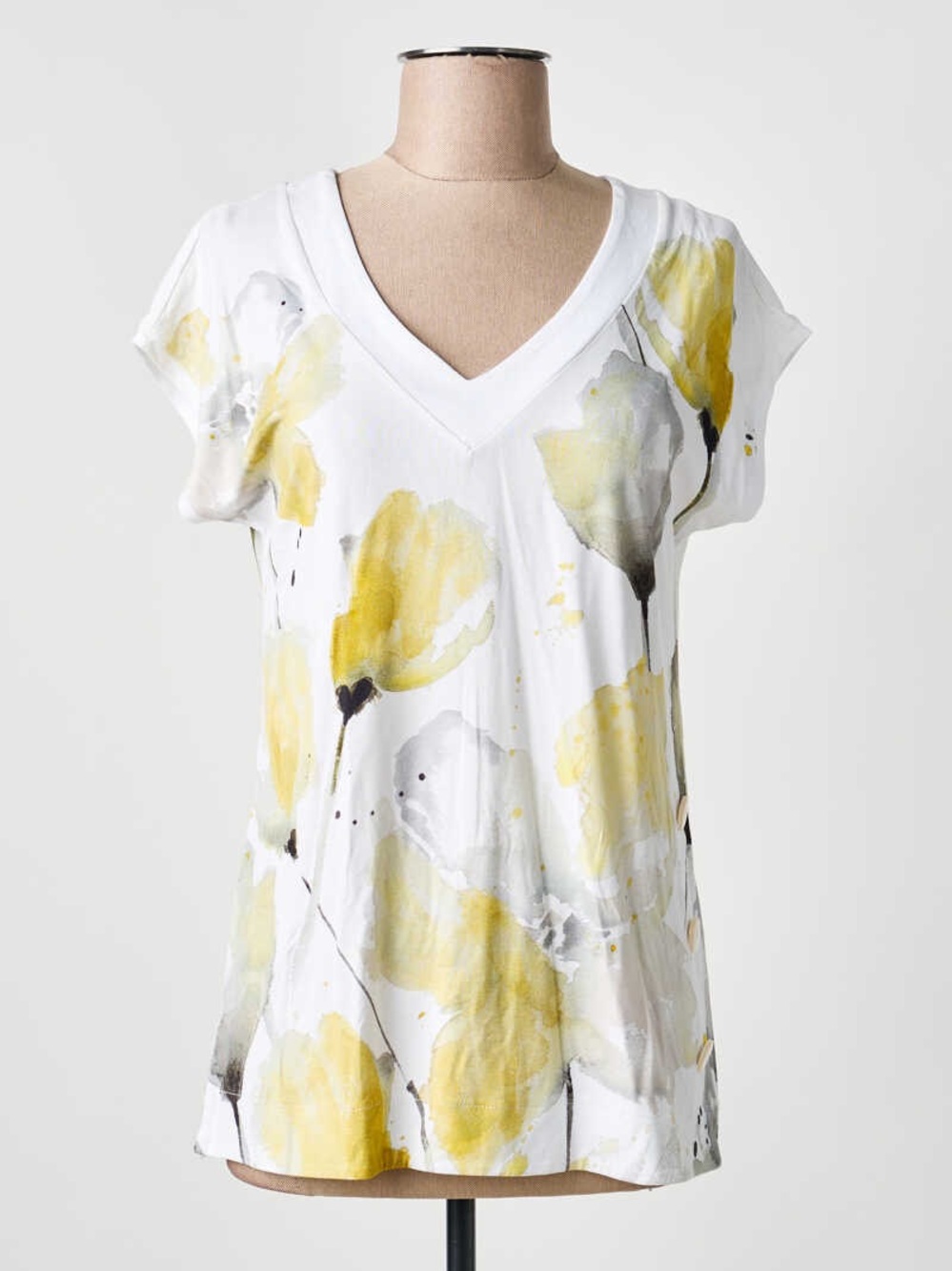 Dolcezza Simply Art "Floral Abstract" top (Style 22720)
